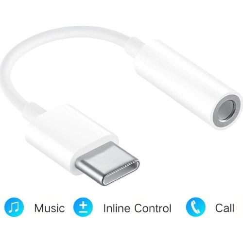 Usb Type C To 3.5mm Aux Adapter Headphone Adapter Usb-C Jack Audio Cable Mobile Phone Adapters For Huawei Xiaomi Samsung Hot