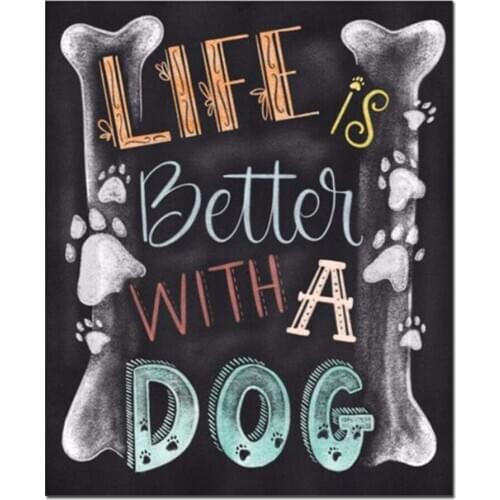 5D DIY Diamond Painting Landscape Life &Dog Cross Stitch Patterns Diamond Painting kits for Embroidery with Beads