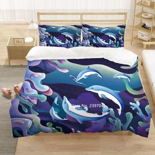 2-3 Dream Painted Bedding Set High Quality Down Quilt Cover Pillow Cover Adult Children Bedroom Decoration Queen King Multi-Size