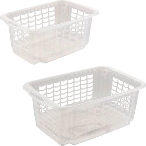 FRITZ keeper storage baskets basket high quality plastic organizer without BPA in neutral transparent color