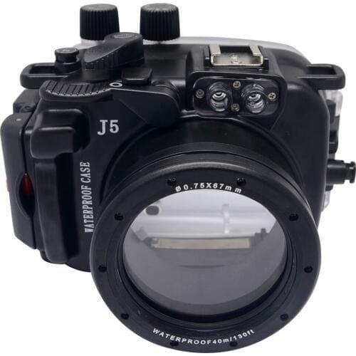 Mcoplus 40M/130ft Waterproof (IPX8) Camera Underwater Housing Waterproof Case Bag For Nikon J5 10-30mm Len