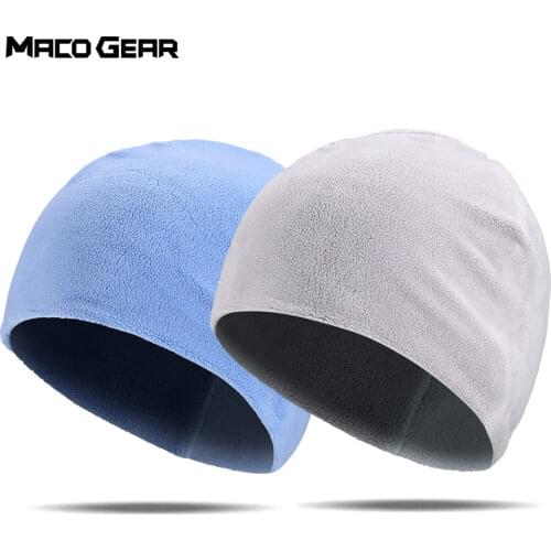Fashion Winter Fleece Beanies Bicycle Sports Tennis Fitness Stretch Running Hiking Cycling Hat Snowboard Soft Cap Men Women