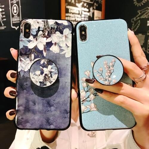 Fashion Glitter Flower Phone Cover For Honor 7A 7C 7S 7X 8S 8X 9A 9C 9S 9X Lite Pro 10i 20i 20 Pro 30 Pro 20 Lite Soft TPU Case