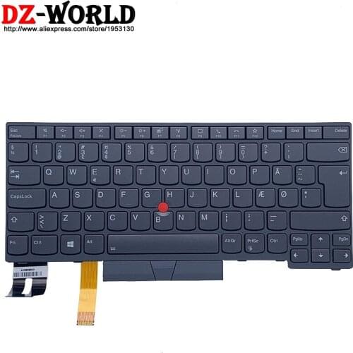 New Original Gray DK Danish Backlit Keyboard for Lenovo Thinkpad T14 P14S Gen1 Gen2 Laptop 5N21B08385 5N21B08348