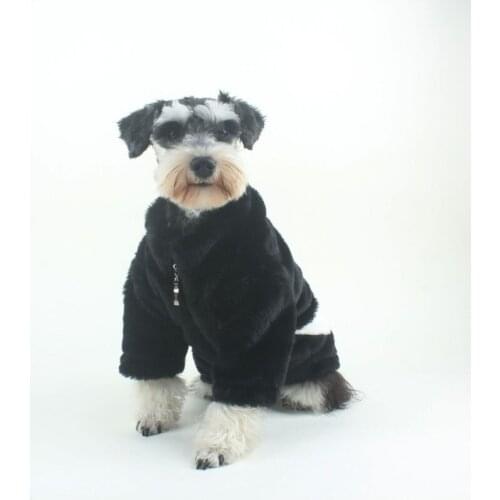 2021 New Dog Clothes for Small Medium Dogs Winter Warm French Bulldog Down Coat Velvet Dog Jacket Pug Designer Dog Costume A167