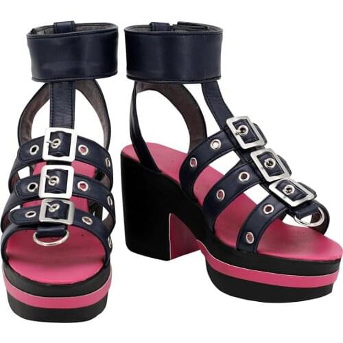 Paradox Live Cosplay BAE Anne Faulkner Cosplay Red Shoes Boots Halloween Carnival Party Cosplay Prop