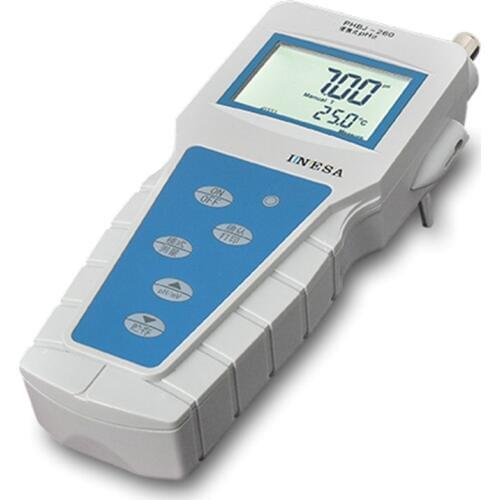 PHBJ-260 Portable Digital LCD pH mV Temperature Meter & Electrodes pH Tester (0.00~14.00 &-1800~1800&-5.0~105.0c)