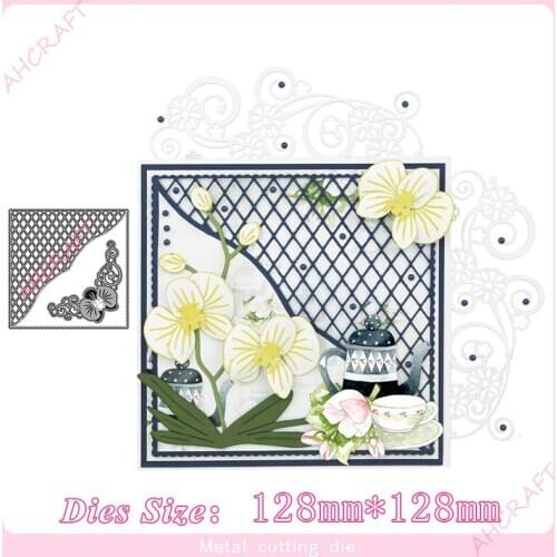 Square Grid frame Metal Cutting Dies for diy Scrapbooking Photo Album Decorative Embossing PaperCard Crafts Die2020