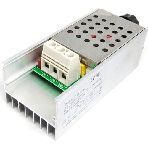 AC 220V 4000W/5000W/10000W SCR Voltage Regulator Dimming LED Dimmer Motor Speed Controller Thermostat Dimer 220 V Power Supply