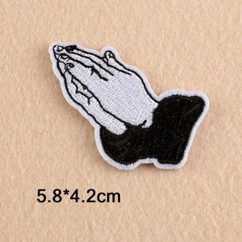 Handclap Iron On Patch Embroidered Embroidery Clothes Patch For Clothing Clothes Stickers Garment Apparel Accessories