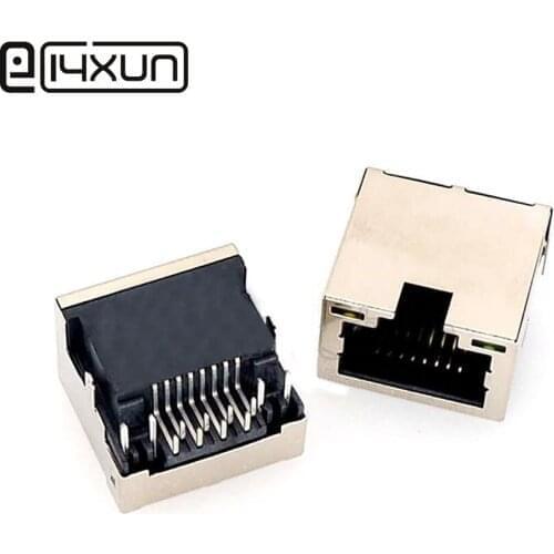 1pcs RJ45 Femlae Socket SP32 Network jack Connector Filter Interface 8P8C Crystal Head with / without Light