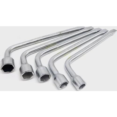 17mm 19mm 21mm 22mm 23mm Hexagon Slotted End Socket Repair Tool L Type Car Spare Tire Lug Wrench for Jack