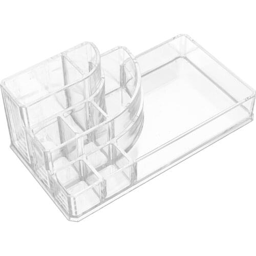 Women Makeup Jewelry Box Lipstick Nail Pens Brush Organizer Drawer Holder