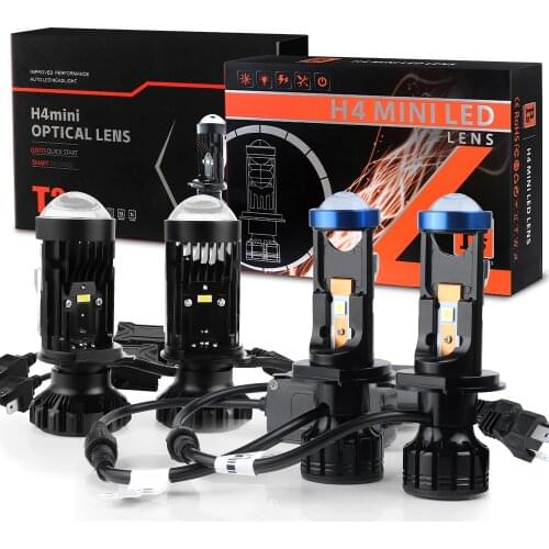 H4 led headlight mini Projector lens P5 T1 T2 LED car light bulb beam Headlamp headlight Automobile Lamp For Car 12V 24V RHD LHD
