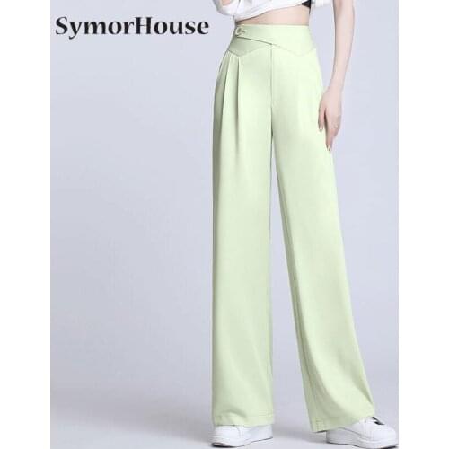 Женские брюки широкие SymorHouse China At AliExpress