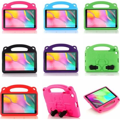 Tough Kids Panda Children Shockproof Heavy Duty EVA Foam Handle Tablet Case Cover For Samsung Galaxy Tab 10.1"inch T510 T515