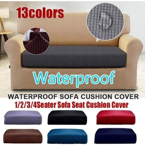 1/2/3/4 Seater Corduroy Sofa Cover Anti-Slip Elastic Solid Color Cushion Covers Polar Fleece Washable Sofa Couch Cover Slipcover