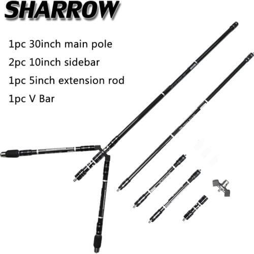1Set Archery Recurve Bow Carbon Stabilizer System Balance Rod Bow Damping Competition Stabilizer Shooting Hunting Accessories