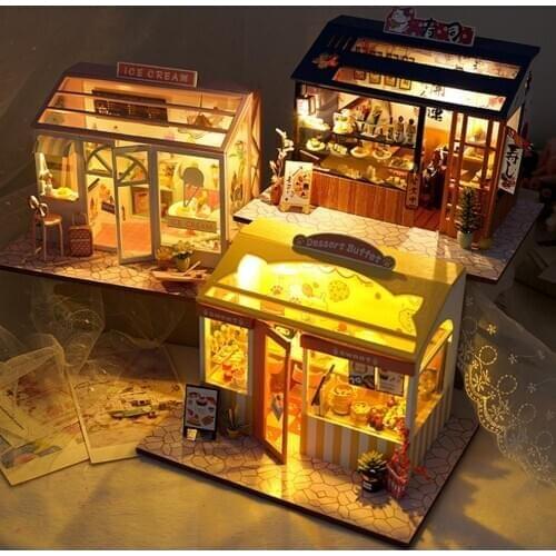 1 Set Miniature House DIY Cute Mini Dollhouse Furniture for Children