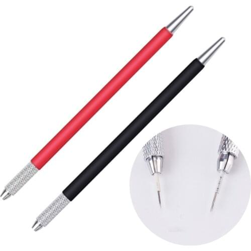 20 pcs Microblading Pen Permanent Makeup Embroidered Eyebrow Tattoo Manual Pen Tebori for 3R/5R Microblading Needles