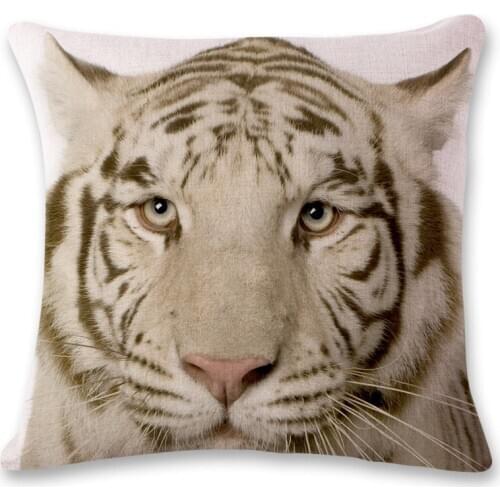 3D tiger Cushion Covers Pillow Case Animal Pillowcase Throw Pillow Covers Decorative 45*45 Sofa Chair Car Cushions Home Decor