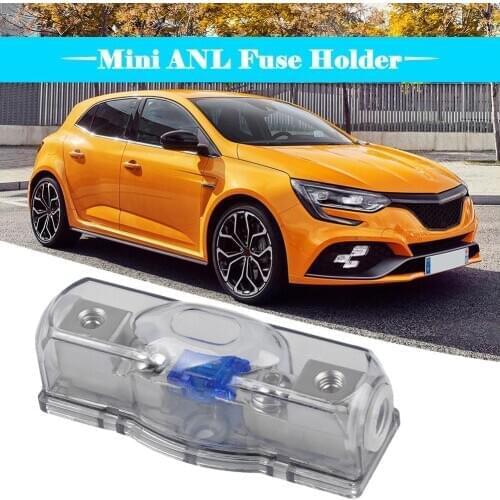 Car Audio 60 Amp Mini Anl Fuse Holder Block 4/8 Ga In 4/8 Ga Out With Fuse Auto Car Repair Tools Accessories MGO3
