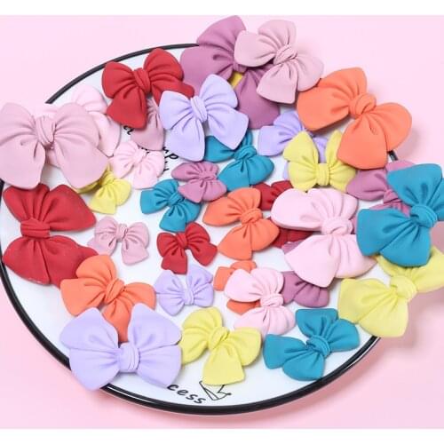 Resin Bow Flatback Cabochon Embellishments Scrapbooking DIY For Home Photo Frame Decoration Accessories
