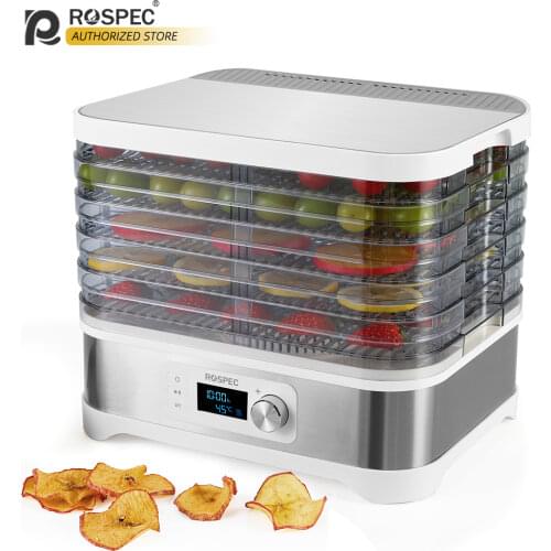 ROSPEC Household Food Dehydrator Stainless Steel Drying Machine Fast Food Dryer Electric Air Dryer Drying Fruit fruit dehydrator