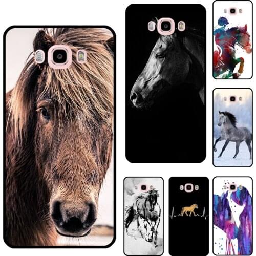 Horse Watercolor Flowers For Samsung Galaxy J8 A6 A7 A8 A9 2018 A3 A5 J4 J6 Plus J1 J3 J5 J7 2016 2017 Case Cover