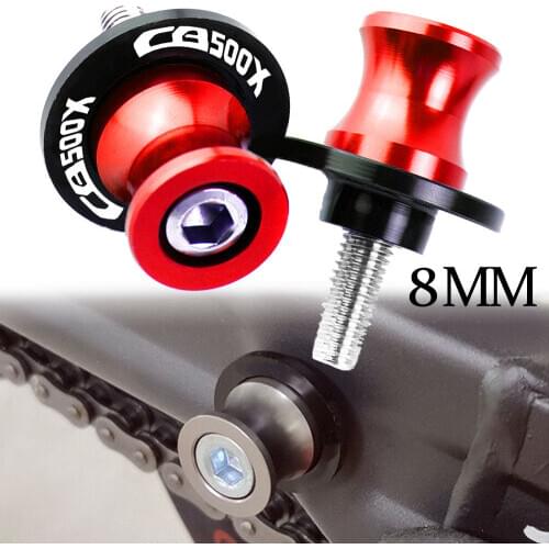 FOR HONDA CB500X CB 500X CB500 X 2013 2014 2015 2016 2017 2018 Motorcycle Swingarm Slider Spools Aluminum 8mm Stand Screws Cover