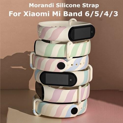 For Xiaomi Mi Band 6 5 Strap Morandi Color Replacement Smart Watchband Bracelet For Amazfit Band 5 mi band 3 4 miband 5 6 Strap
