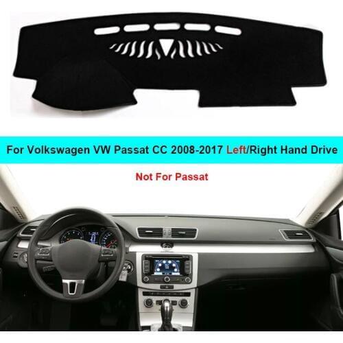 2 Layer Car Dashboard Cover Carpet Sunshade for Volkswagen VW Passat CC 2008 - 2012 2013 2014 2015 2016 2017 LHD RHD Sunshade
