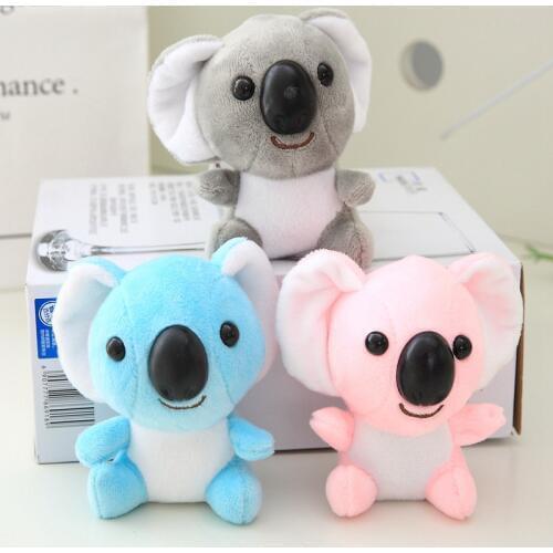 Kawaii Mini Plush Toys Stuffed Animals Fluffy Super Cute Koala Bear Plush Adventure Koala Doll Birthday Gift Key Chain Pendant