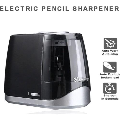 Mini Switch Pencil Sharpener Electric Automatic Pencil Sharpener Kids Students Sharpening Machine School Office Home Stationery