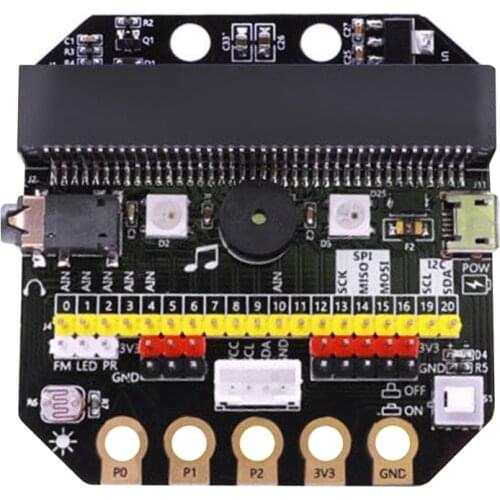 For Micro:Bit Expansion Board GPIO Adapter Board Python Programming DIY Development Board for BBC Micro:Bit
