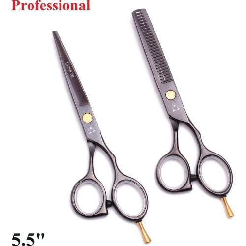 50Pcs 5.5 Hair Scissors Barber Professional Hairdressing Scissors Hairdresser Hair Thinning Scissors 440C Haircut Shears 1014