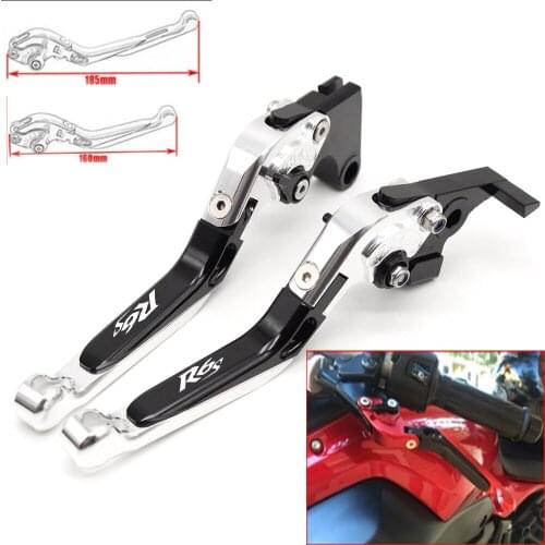 Motorcycle CNC Adjustable Foldable brake Clutch Levers for Yamaha R6S USA VERSION 2006 2007 2008 2009 with Logo(R6S)