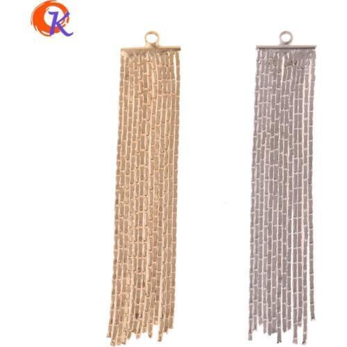 Cordial Design 20Pcs 9*47MM Jewelry Accessories/DIY Earrings Making/Genuine Gold Plating/Chain Shape/Hand Made/Earring Findings