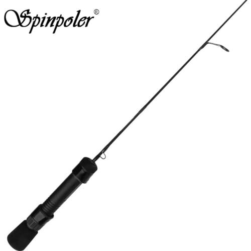Spinpoler Ultra Light Ice Fishing Rod Pole 24UL, 25L, 26ML, Light Ice Rod Split Grip EVA Handle for Kids and Adults