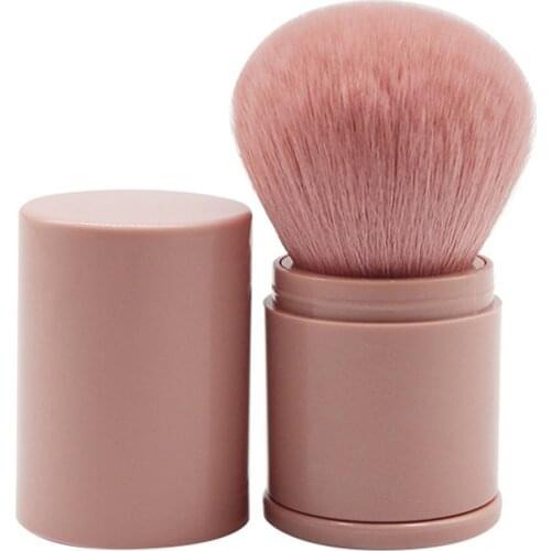 Convenient Retractable Makeup Brush One Large Powder Blush Brush With Lid Full Set Of Beauty Tools Convenient