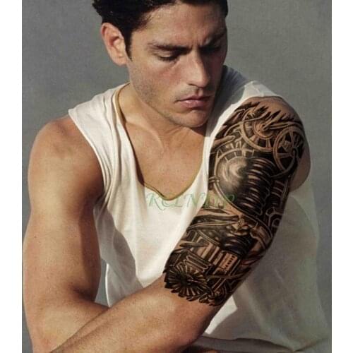 Waterproof Temporary Tattoo Sticker Cool 3D robot arm stickers tatto Art flash tatoo fake tattoos for men