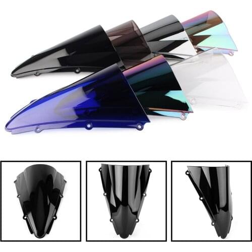 YZF R1 Motorcycle Windscreen Windshield Deflector Covers Screen Double Bubble ABS For Yamaha YZF-R1 2000 2001