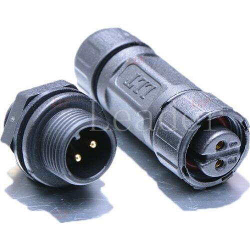 2pin,3pins,4pins,5pins,6pins butt type, thread lock, male female waterproof r butt type waterproof cable connector with cap