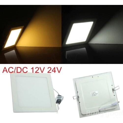 3W 4W 6W 9W 12W 15W 25W Round/Square LED Panel light Recessed Spot Ceiling Down Light Warm/Natural/Cold White 12V 24V + Driver