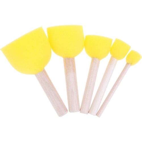 5pcs/set Ceramic Sponge Rod of Water Absorbing Sculpture Bloom Tools DIY Pottery Arts Tools Supplies Wooden , Sponge