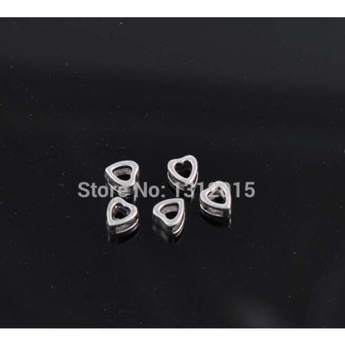 Free Shipping!DIY 50PCs Antique Silver Metal Alloy Spacers Charm Beads Fit Bracelet 9x8mm YTC0025