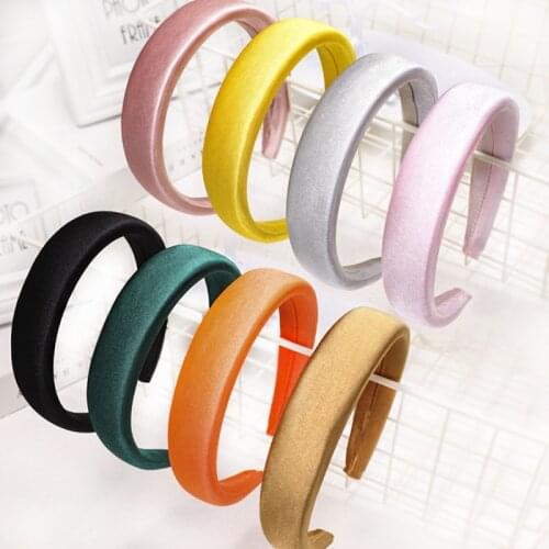 Free shipping ins color sponge women hairbands basic girls headbands ladys headwear hair accessories