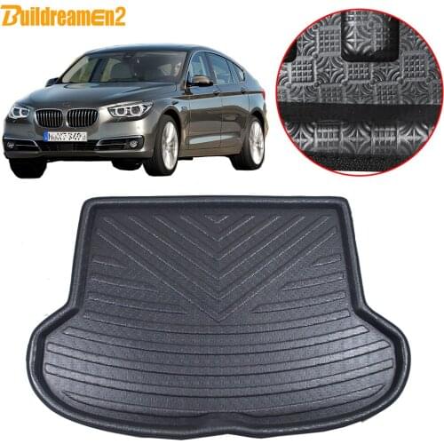Buildreamen2 Car Tail Trunk Mat Floor Boot Tray Liner Cargo Carpet Mud Pad Waterproof For BMW 5 Series GT