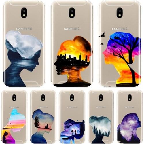 Phone Case For Samsung Galaxy J4 J6 J8 Plus Silicone Soft Art Girl Back Cover For Samsung J3 J5 J7 2015 2016 2017 J2 J5 J7 Prime