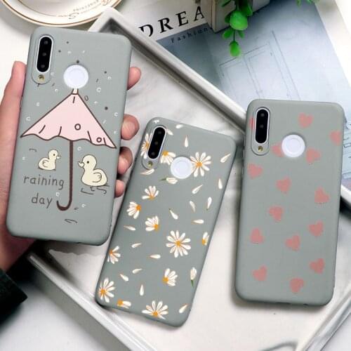 For Huawei P30 P20 Lite P smart Y9 Prime 2019 P30 Pro honor 10i 8X 20 Y6 Y9 Y7 2019 P40 lite E TPU Coque Fundas Cover Flowers